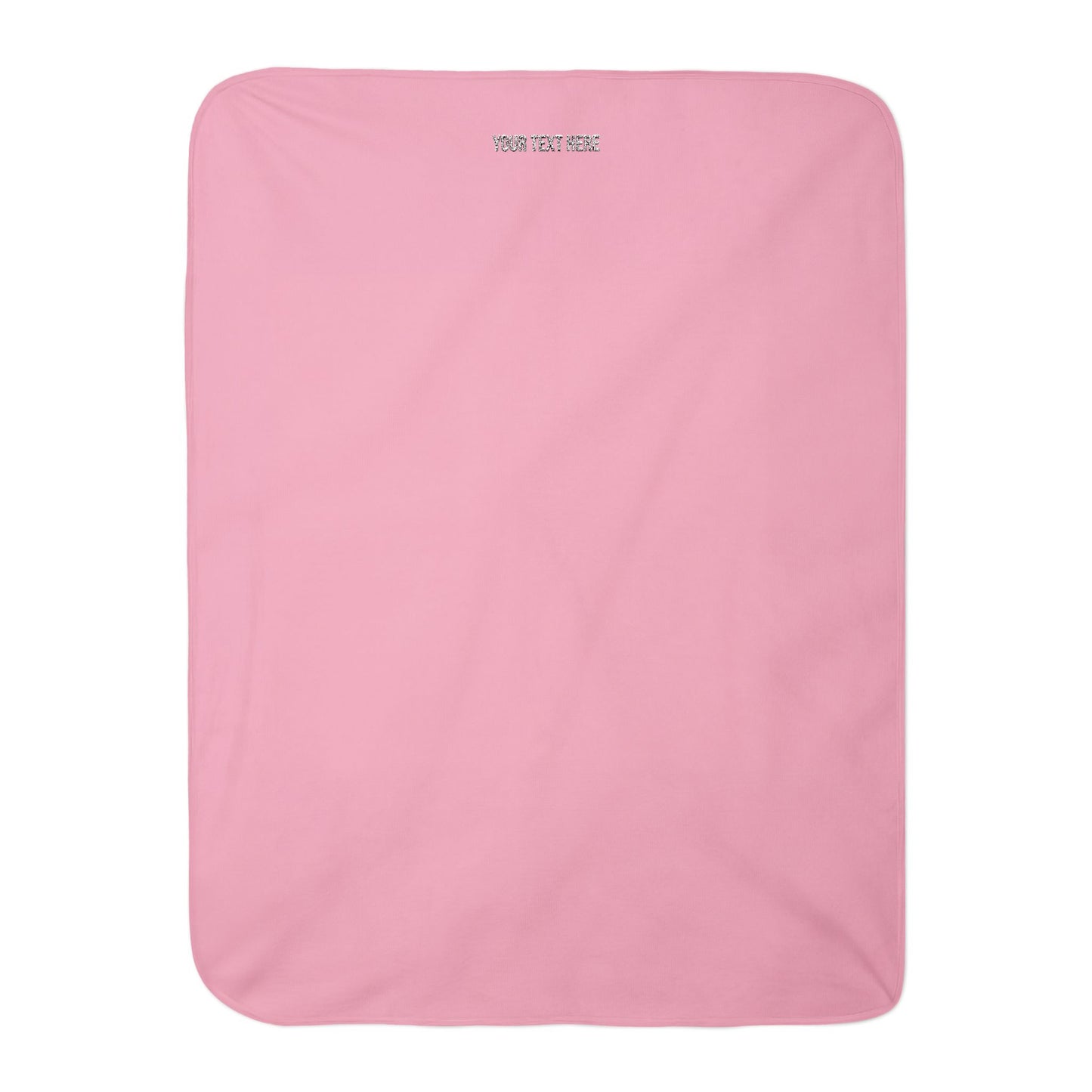 PERSONALIZED TEXT EMBROIDERED INFANT BLANKET