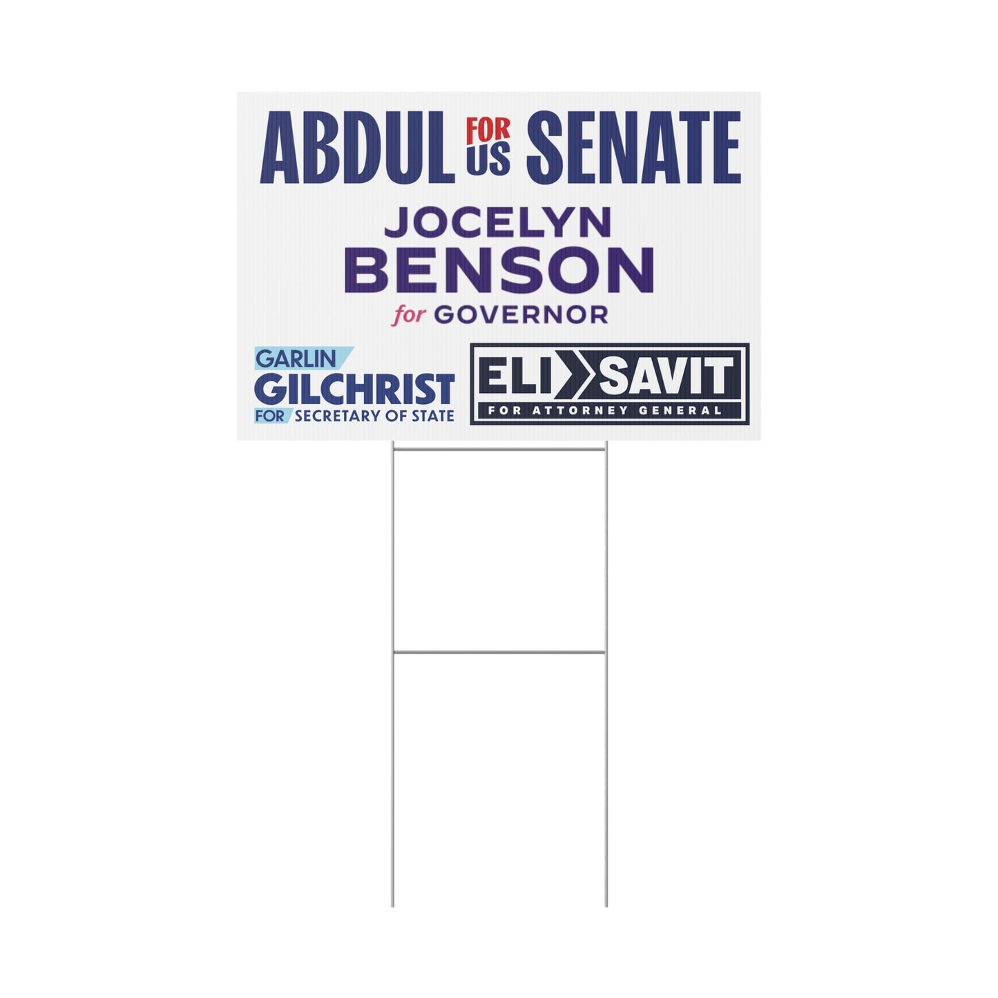 MICHIGAN TICKET LOGOS YARD SIGN