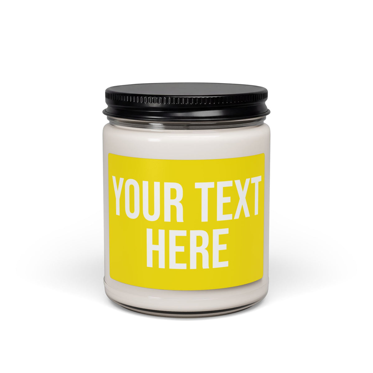 PERSONALIZED TEXT LABEL YELLOW + WHITE