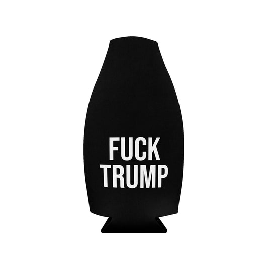 FUCK TRUMP ZIP-UP BOTTLE COOLER