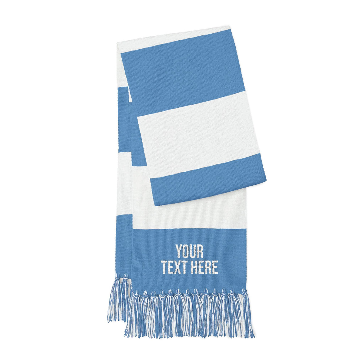 PERSONALIZED TEXT EMBROIDERED SPECTATOR SCARF