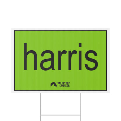 HARRIS BRAT YARD SIGN