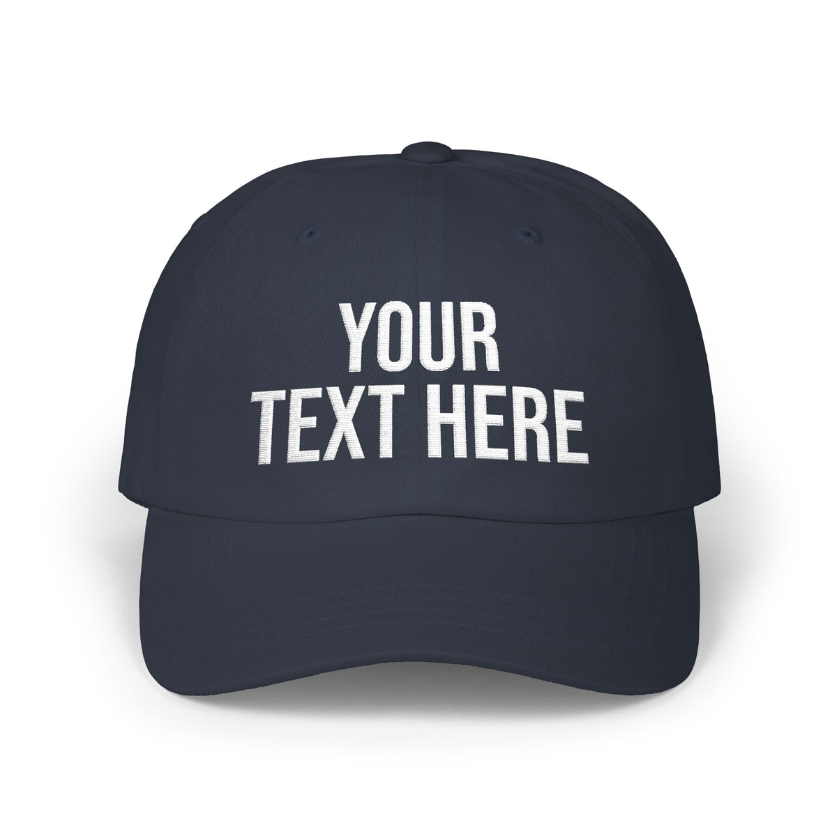 PERSONALIZED TEXT EMBROIDERED CAP