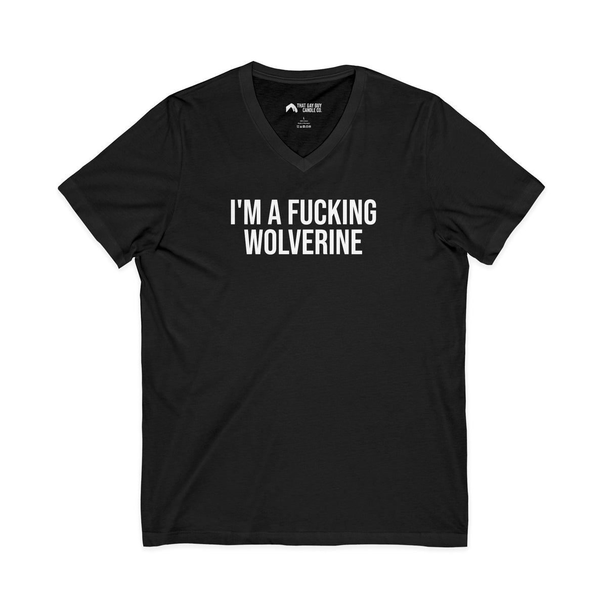I'M A FUCKING WOLVERINE UNISEX V-NECK TEE