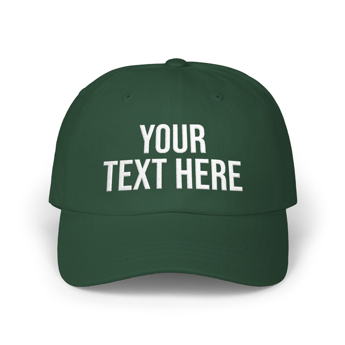 PERSONALIZED TEXT EMBROIDERED CAP