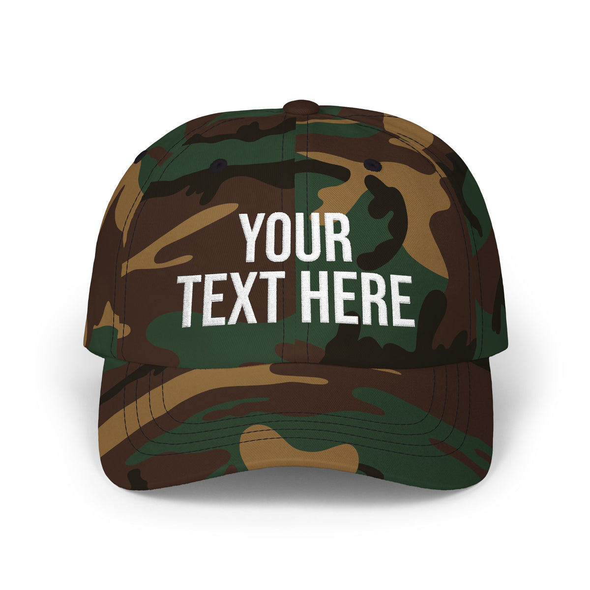 PERSONALIZED TEXT EMBROIDERED CAP