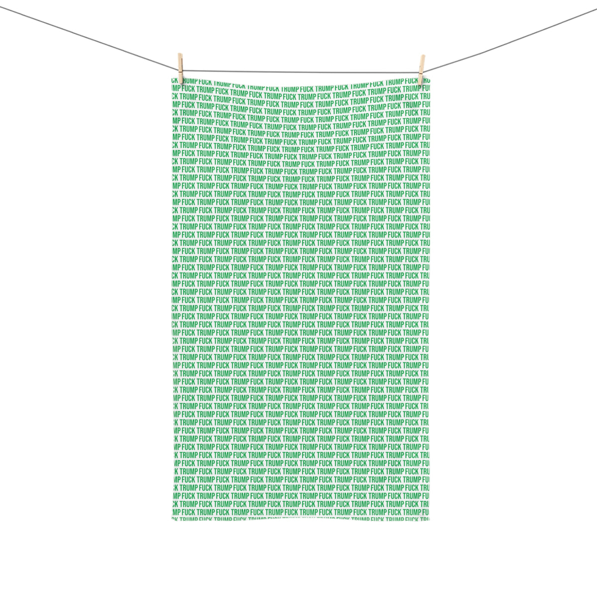 FUCK TRUMP HAND TOWEL GREEN
