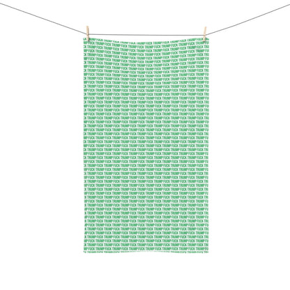 FUCK TRUMP HAND TOWEL GREEN