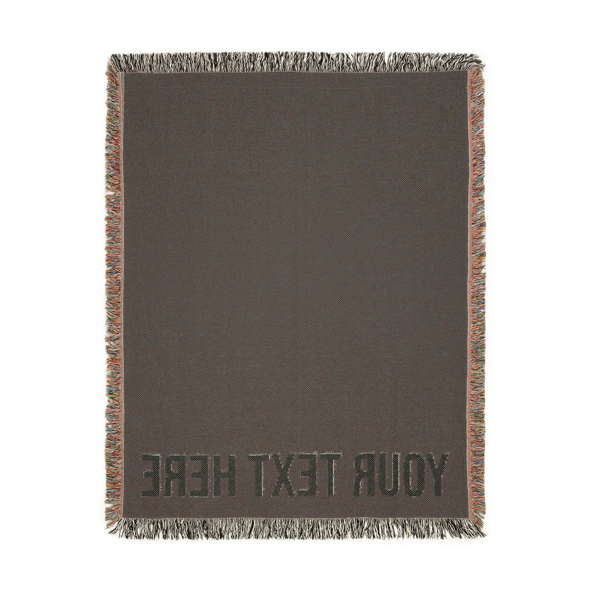 PERSONALIZED TEXT WOVEN BLANKET
