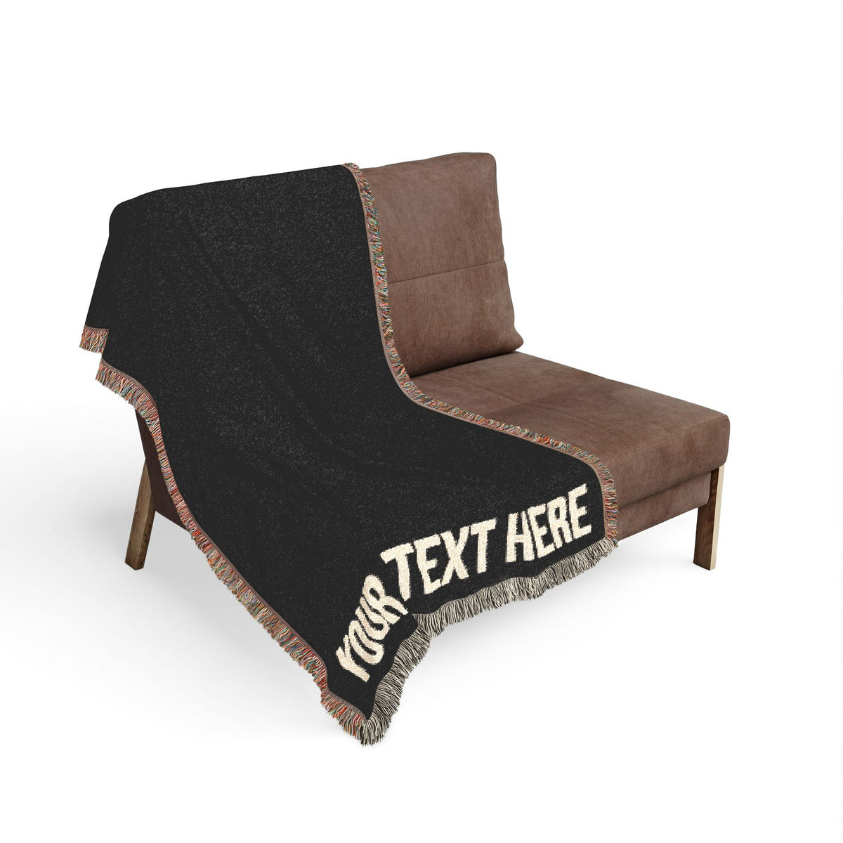 PERSONALIZED TEXT WOVEN BLANKET