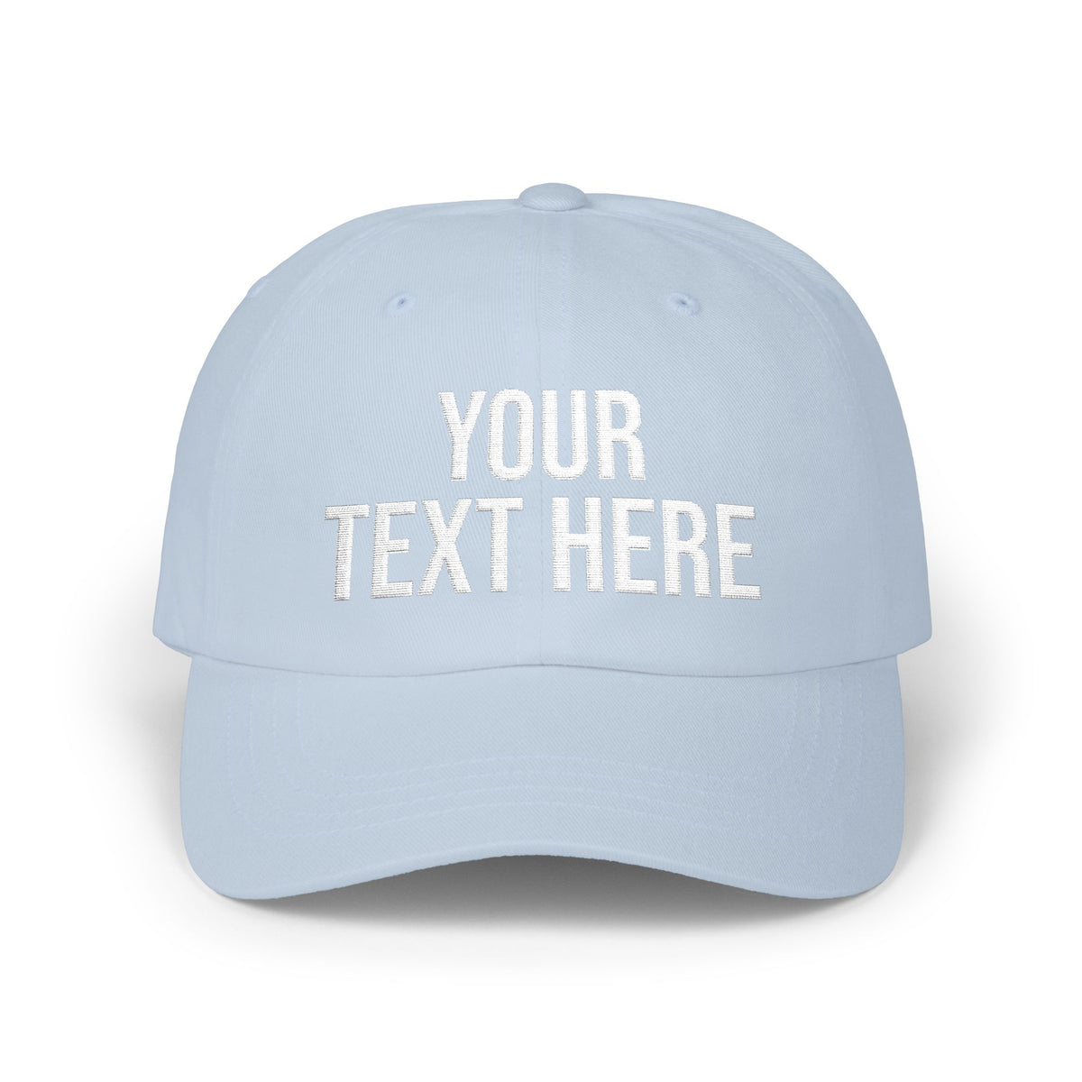 PERSONALIZED TEXT EMBROIDERED CAP