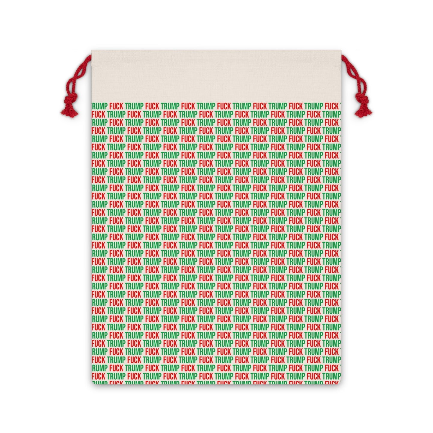 FUCK TRUMP GIFT SACK RED AND GREEN