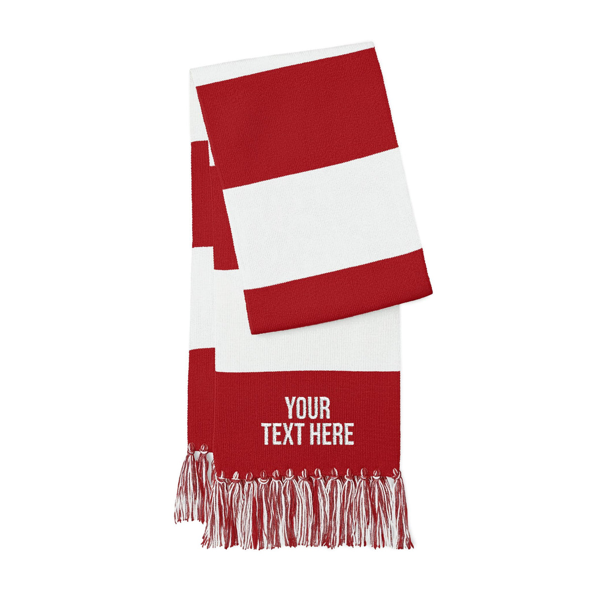 PERSONALIZED TEXT EMBROIDERED SPECTATOR SCARF
