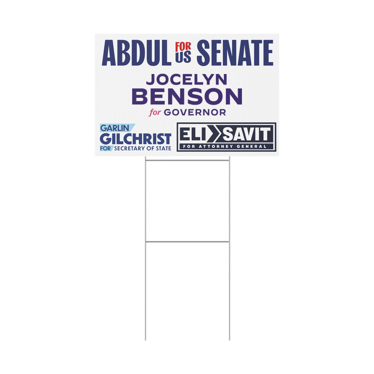 MICHIGAN TICKET LOGOS YARD SIGN