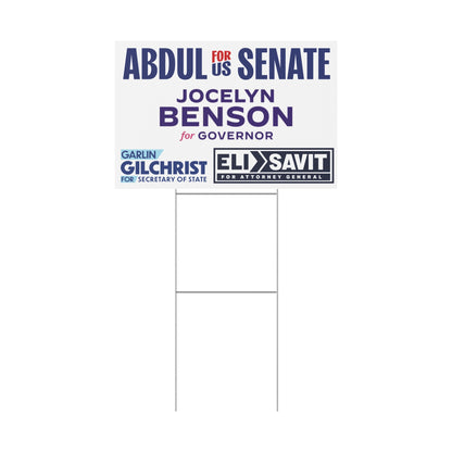 MICHIGAN TICKET LOGOS YARD SIGN