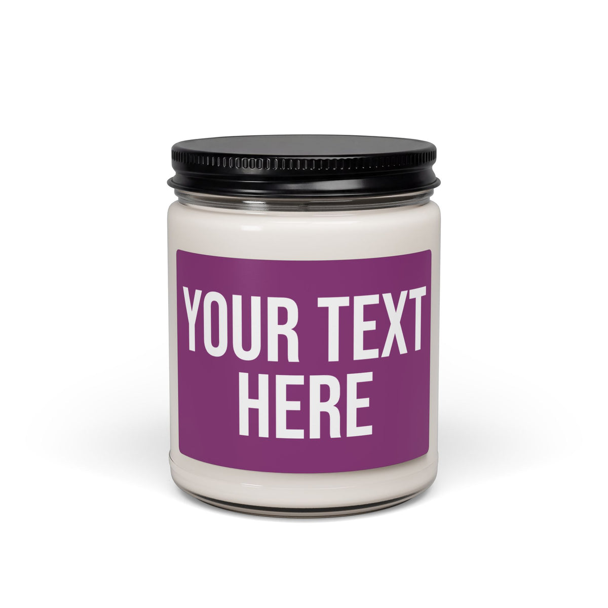 PERSONALIZED TEXT LABEL PURPLE + WHITE