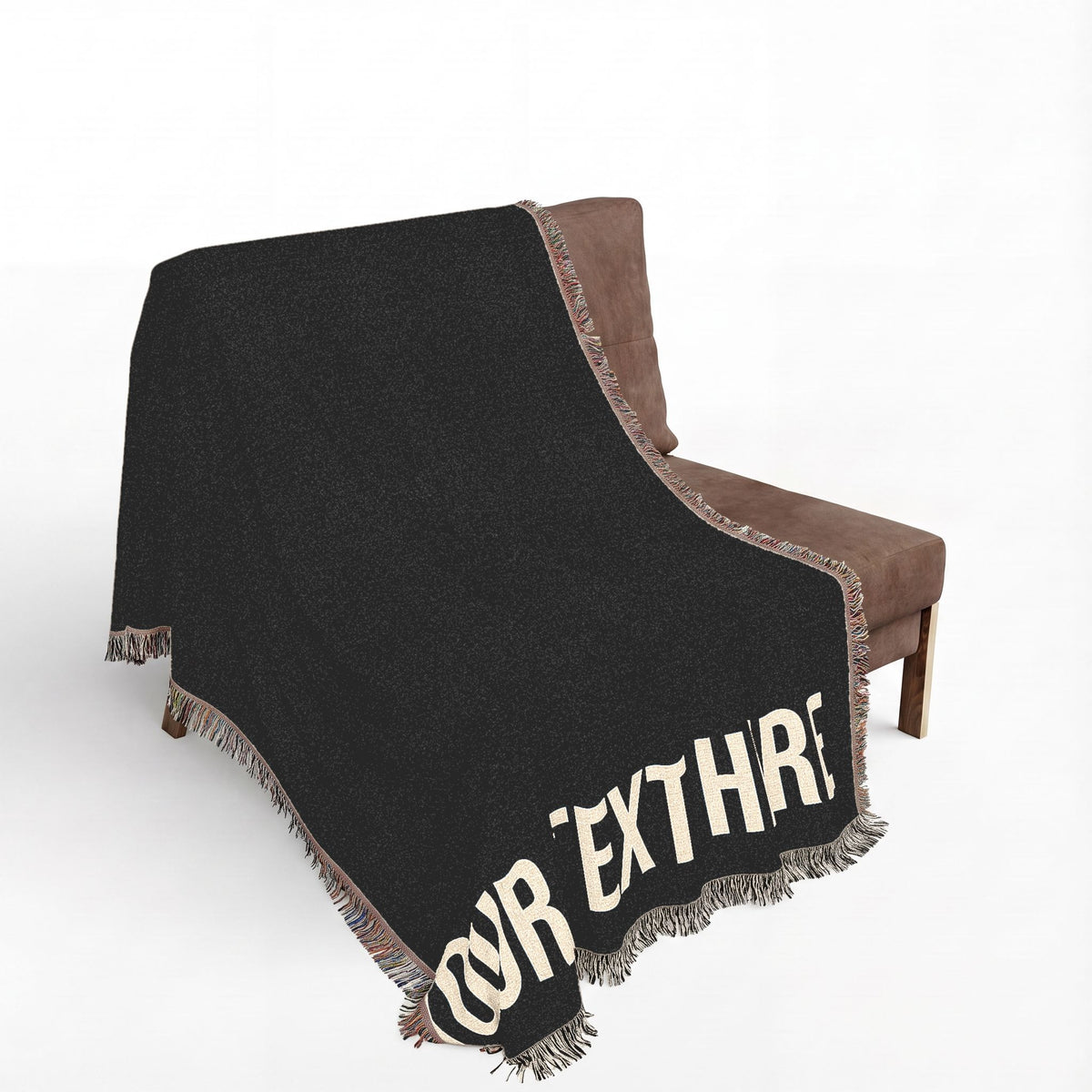 PERSONALIZED TEXT WOVEN BLANKET