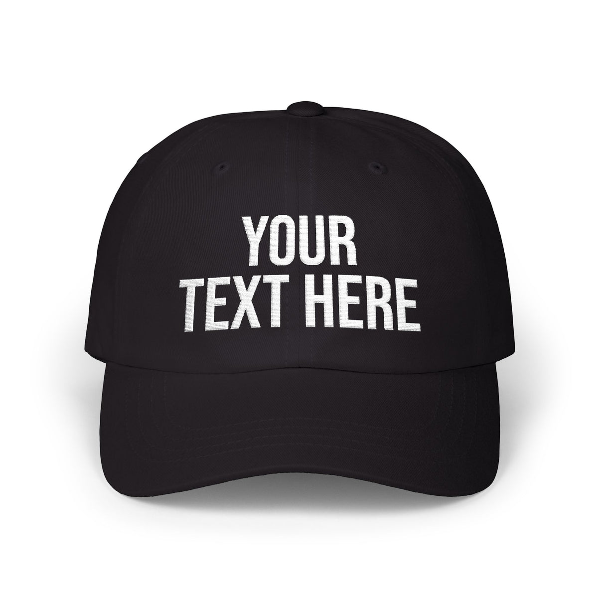 PERSONALIZED TEXT EMBROIDERED CAP