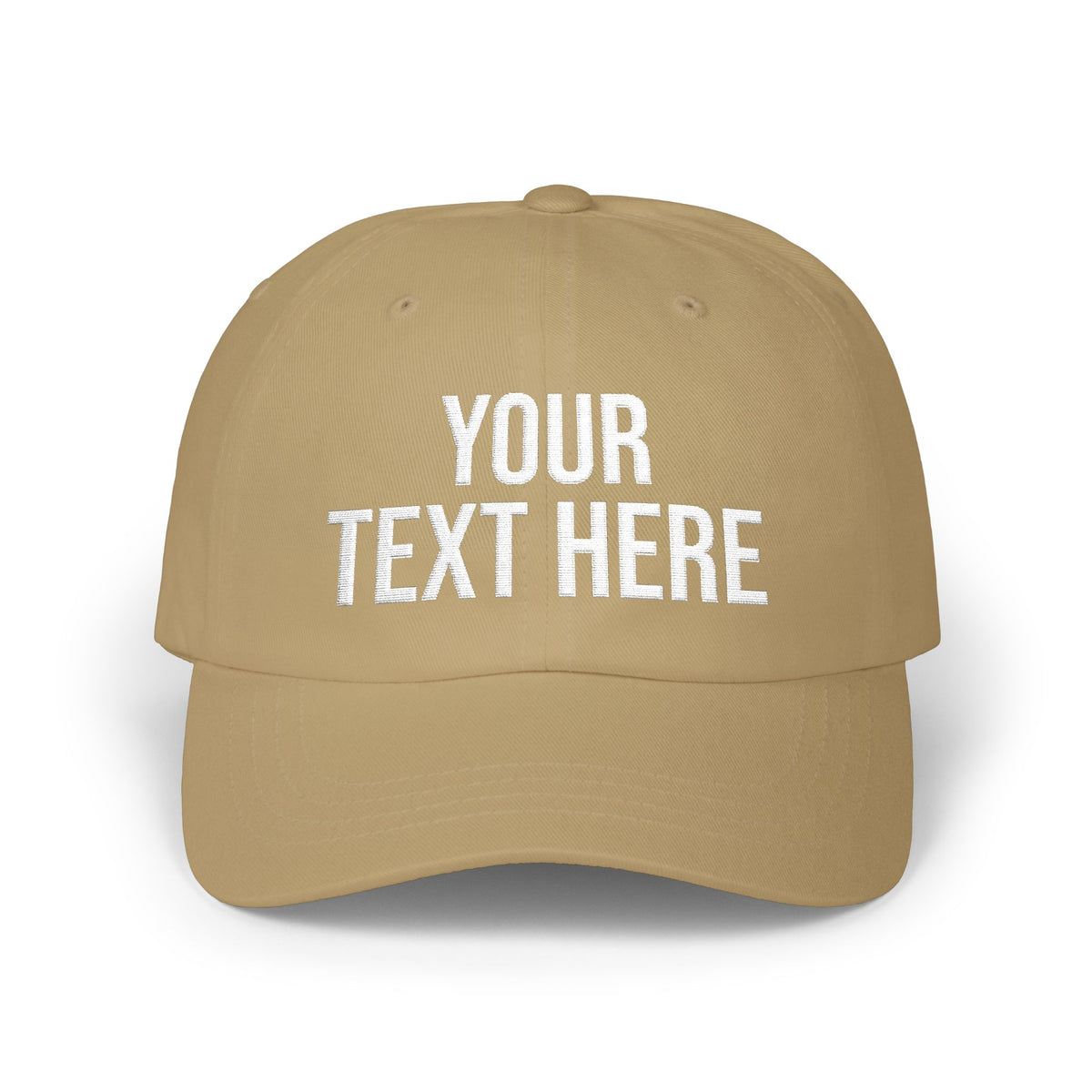 PERSONALIZED TEXT EMBROIDERED CAP