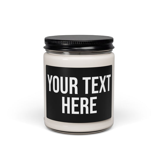 PERSONALIZED TEXT LABEL BLACK + WHITE