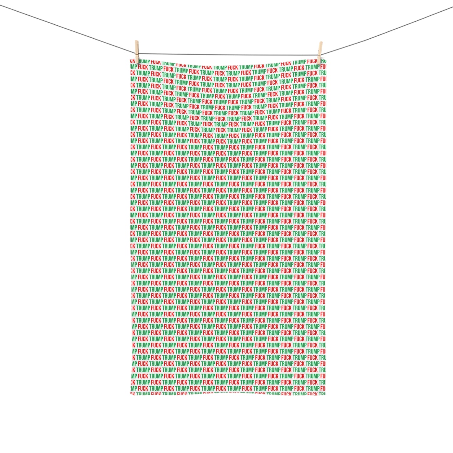 FUCK TRUMP HAND TOWEL RED + GREEN