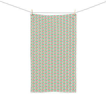 FUCK TRUMP HAND TOWEL RED + GREEN