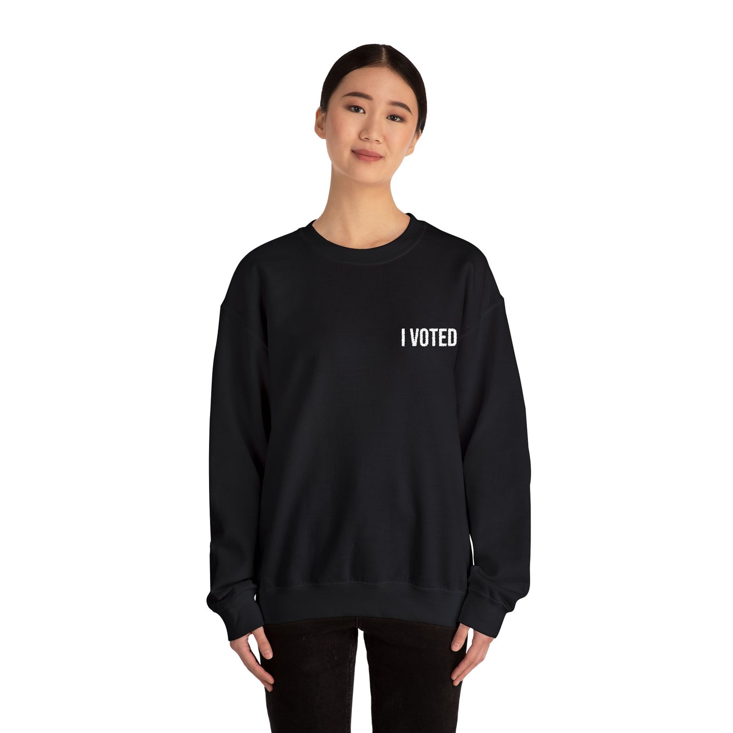 I VOTED ALL-GENDER EMBROIDERED SWEATSHIRT
