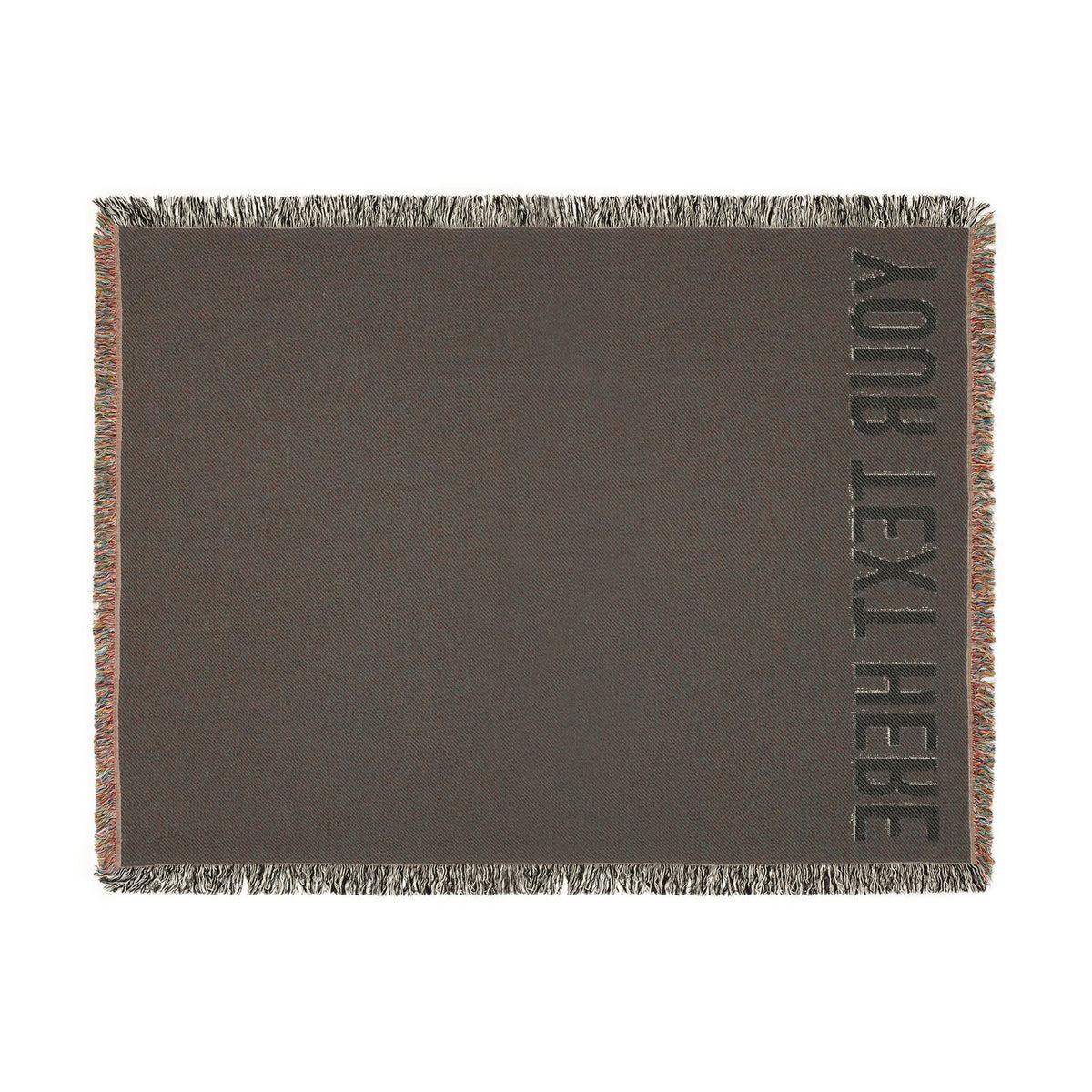 PERSONALIZED TEXT WOVEN BLANKET