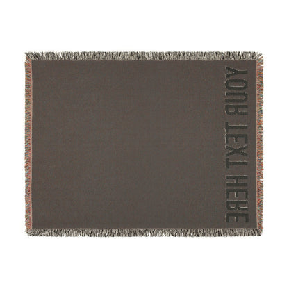 PERSONALIZED TEXT WOVEN BLANKET