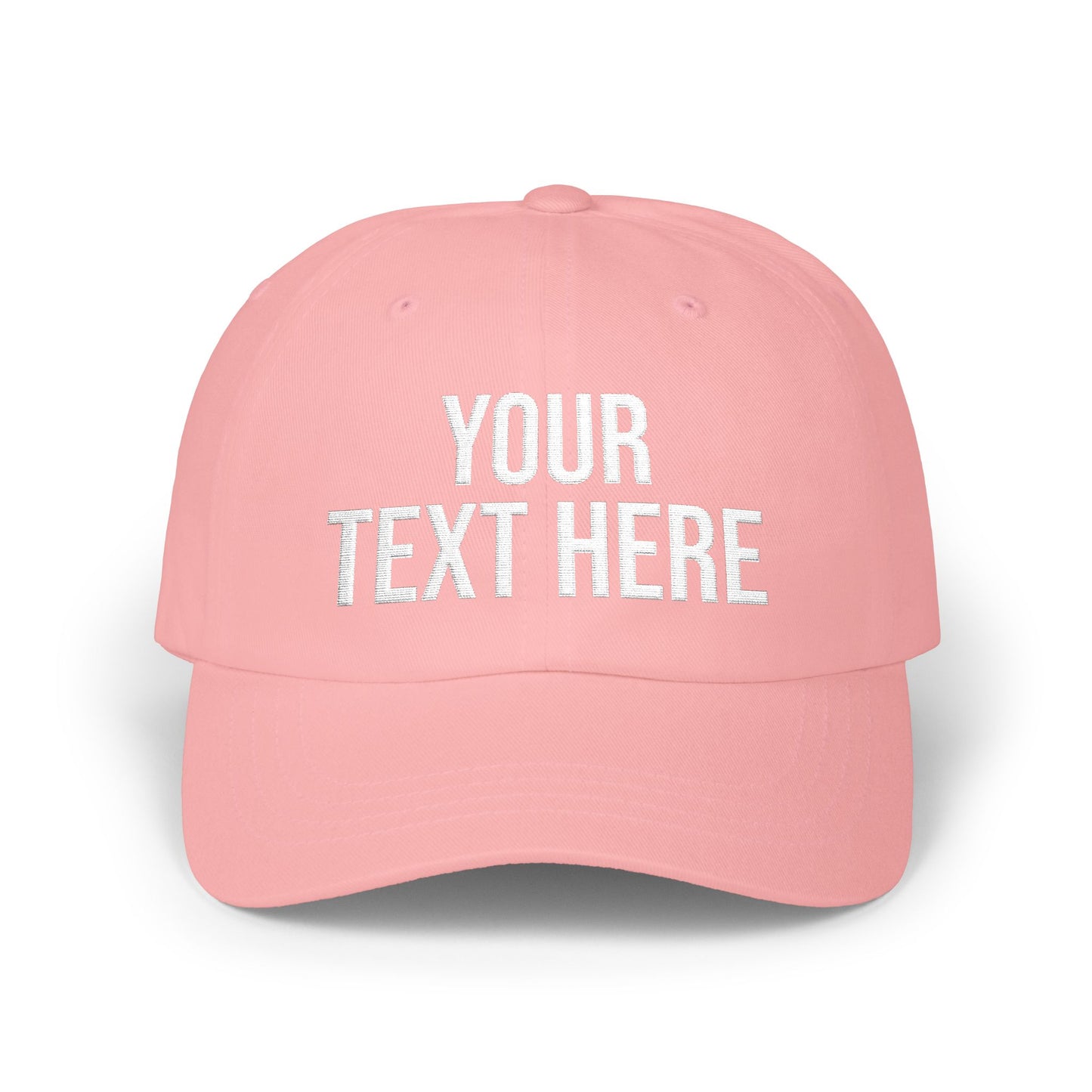 PERSONALIZED TEXT EMBROIDERED CAP