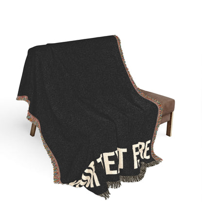 PERSONALIZED TEXT WOVEN BLANKET