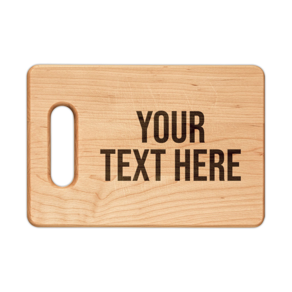 PERSONALIZED TEXT ENGRAVED WOODEN CUTTING BOARD