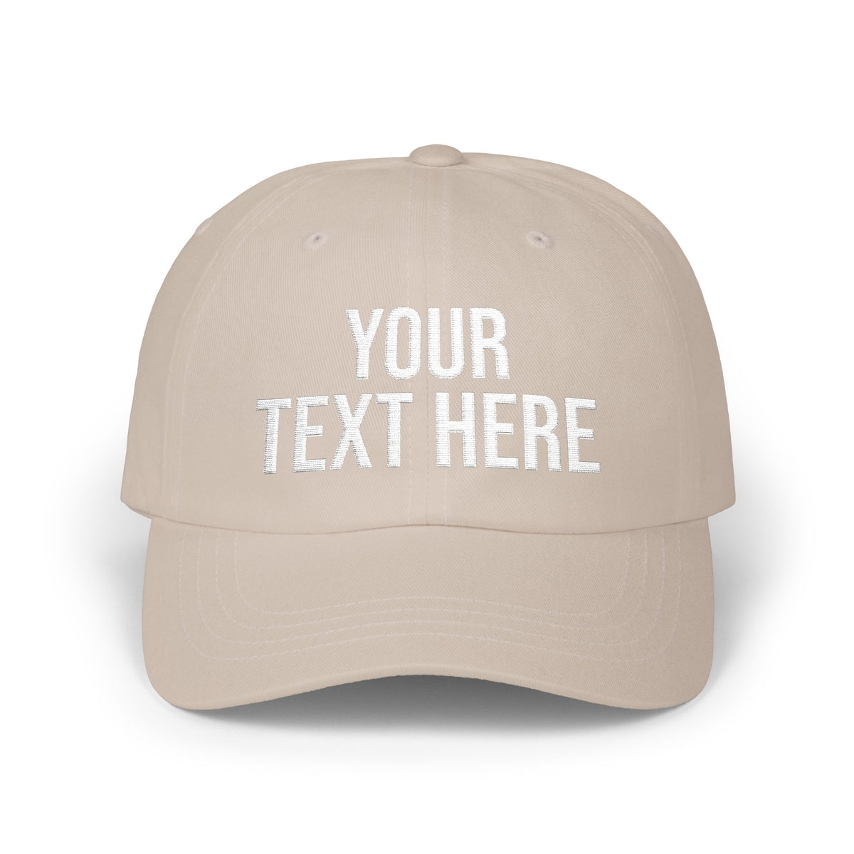 PERSONALIZED TEXT EMBROIDERED CAP