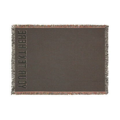 PERSONALIZED TEXT WOVEN BLANKET